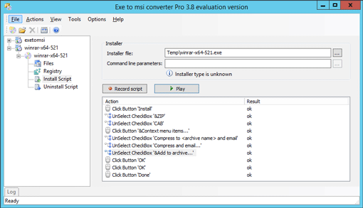 Exe to MSI converter